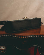 "Salvatore Ferragamo" Crocodile embossed Gancini shoulder bag