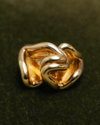 -SPECIAL- “Bottega Veneta” 10's- Sculptural gold plated knot ring