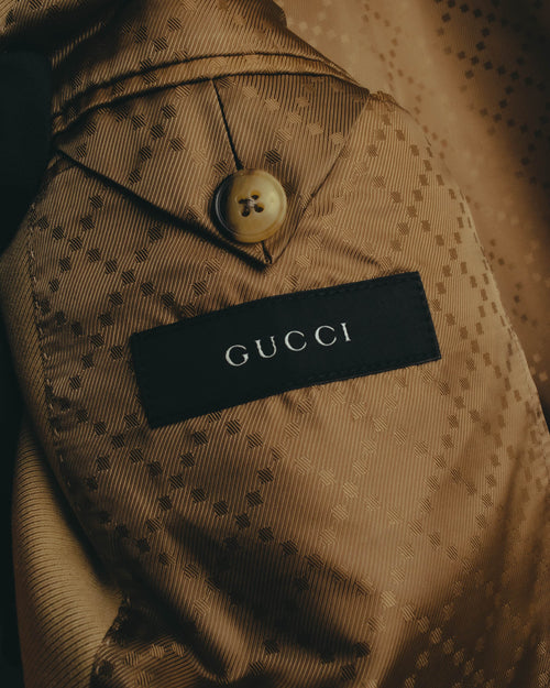 “GUCCI” 00’s-10’s Cotton mohair tailored jacket