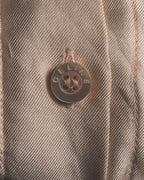 "CELINE" 00’s Piped ruffle silk blouse