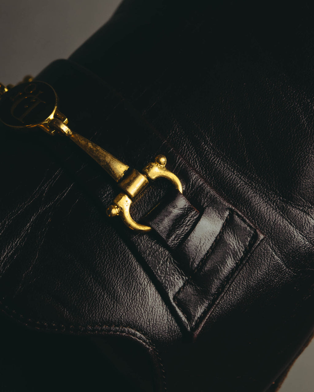 “Christian Dior” 80’s-90’s Leather bit mule slippers