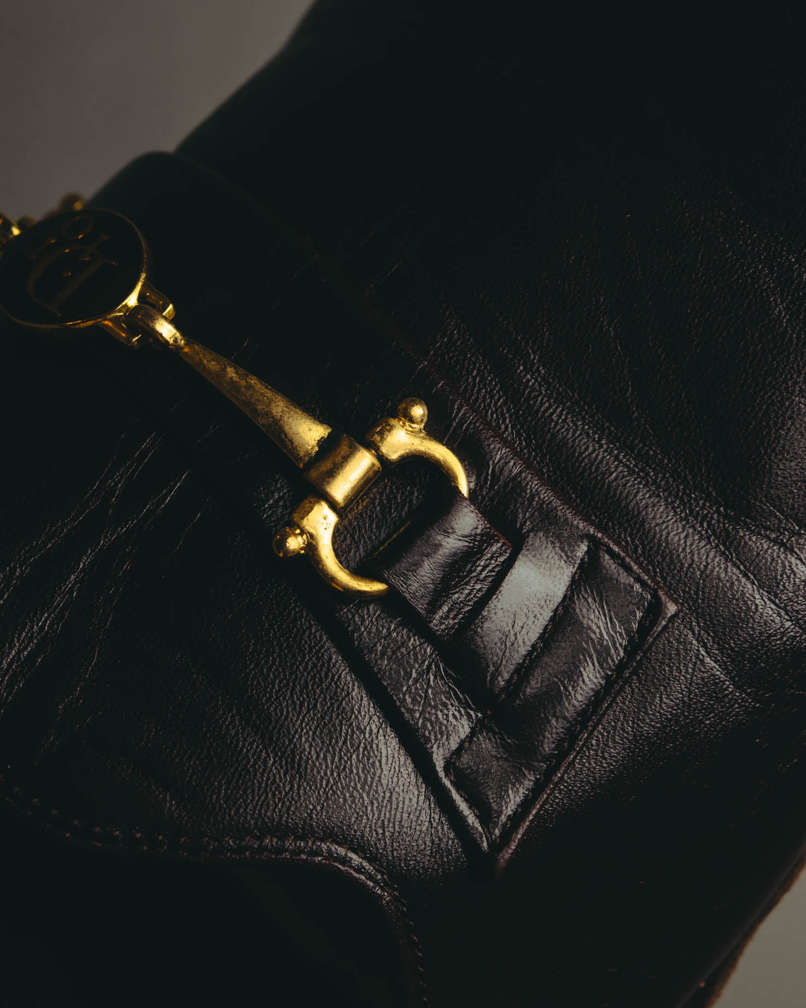 “Christian Dior” 80’s-90’s Leather bit mule slippers