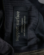 "SUPPORT SURFACE" Belted gather design flare long skirt