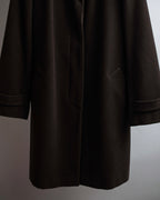 "VAL by VALENTINO" Military detailing hidden placket melton coat