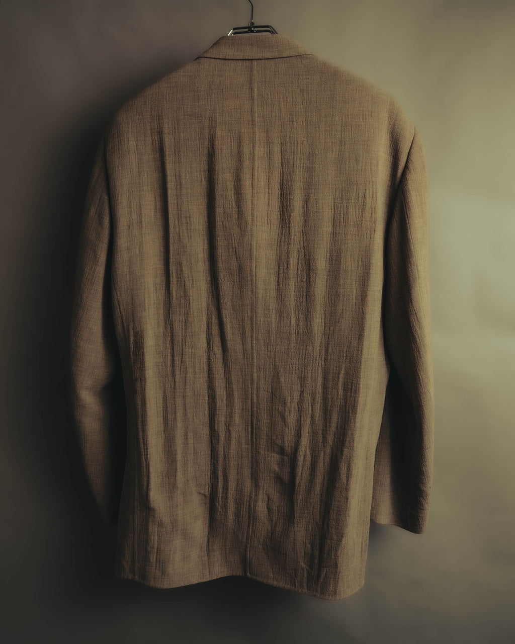 “Christian Dior” 90’s-00’s Fine-check wool three-button tailored jacket