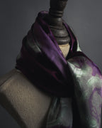 "Christian Dior" Abstract floral marbled print scarf