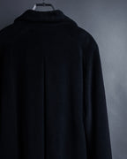 "allegri" Crossover design 2-way collar wool coat