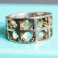 "Tiffany&Co" Silver 925 square cut edged ring