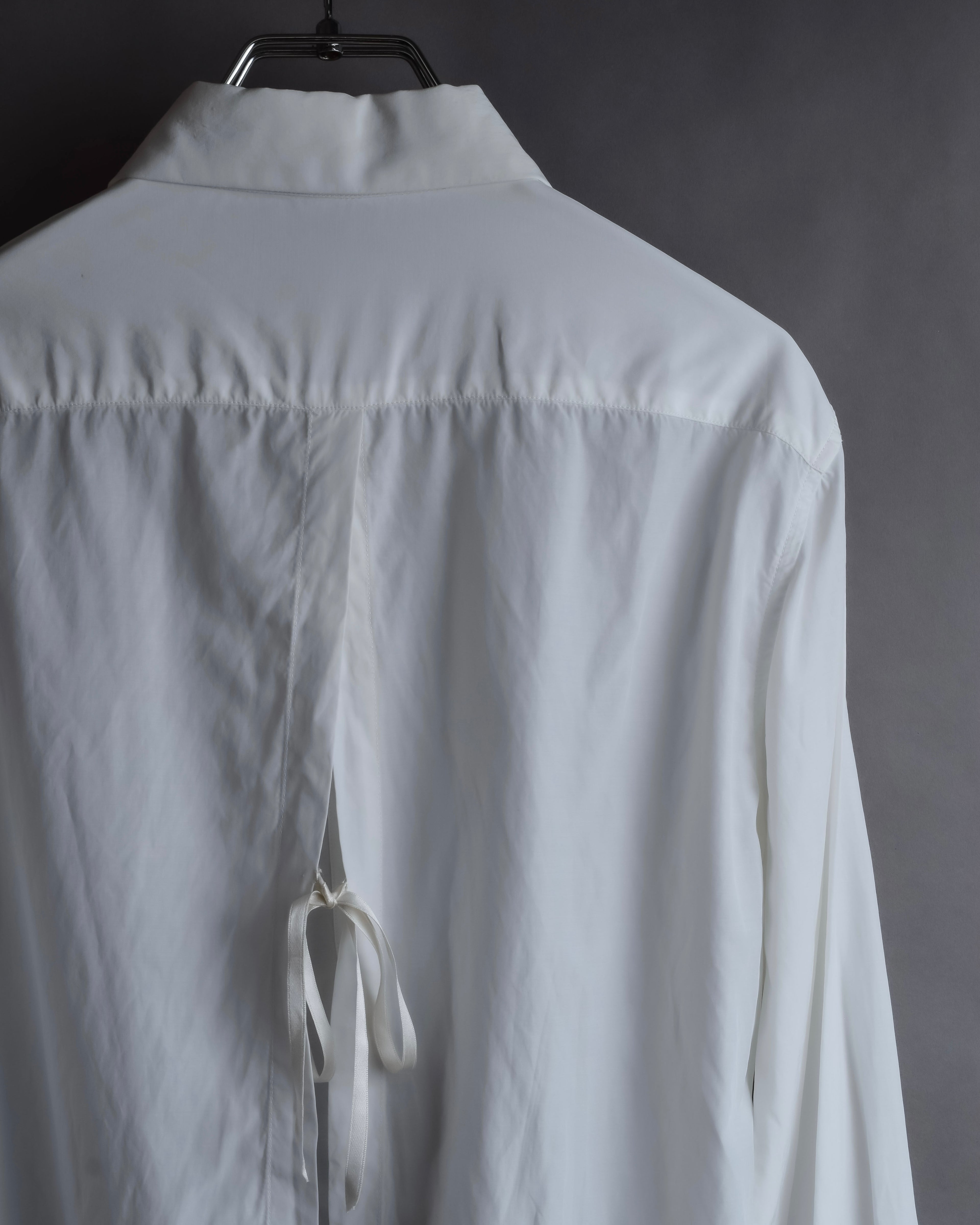 "Acne" Ribbon slit back design shirt