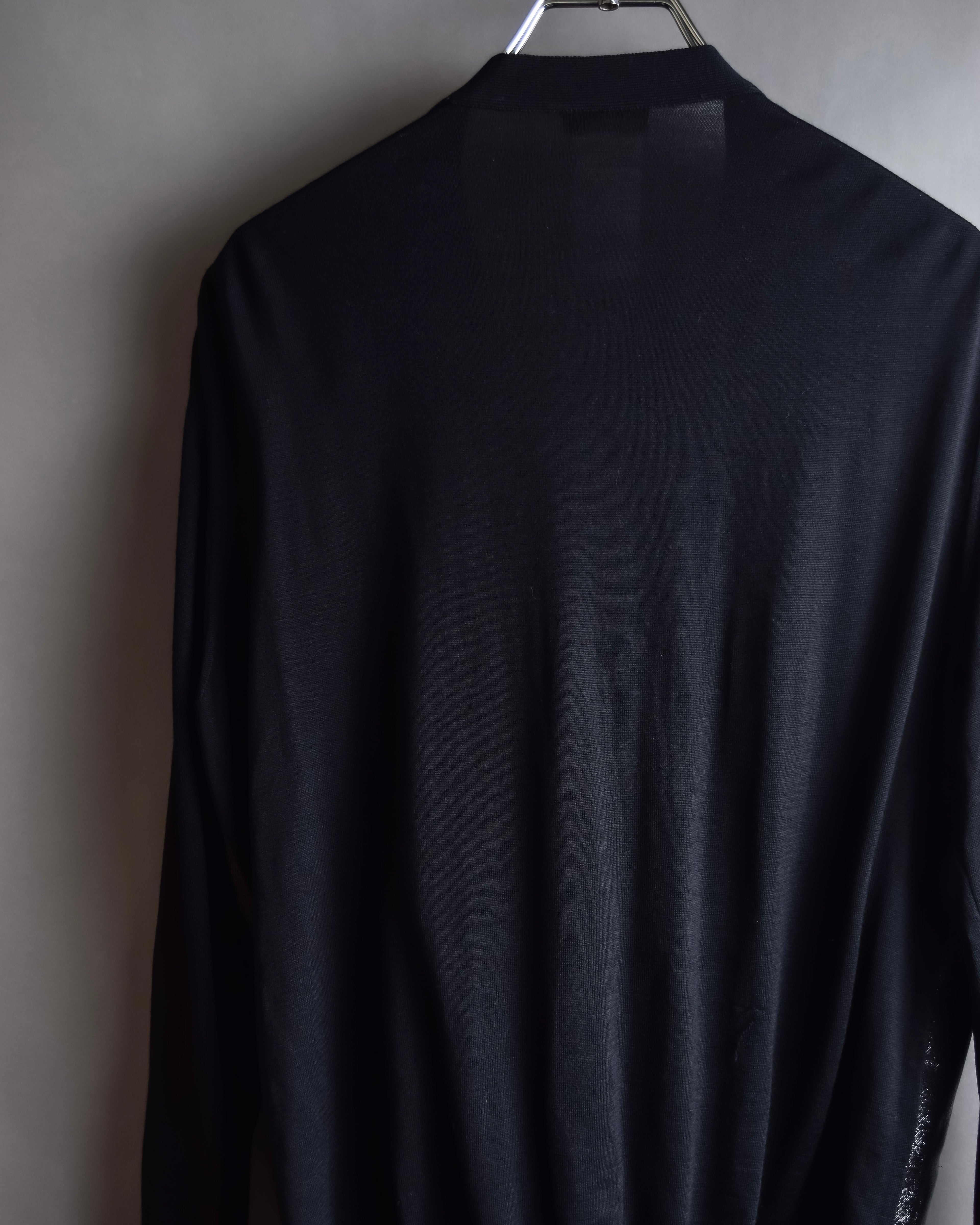 "JIL SANDER" Glitter jacquard V-neck cardigan