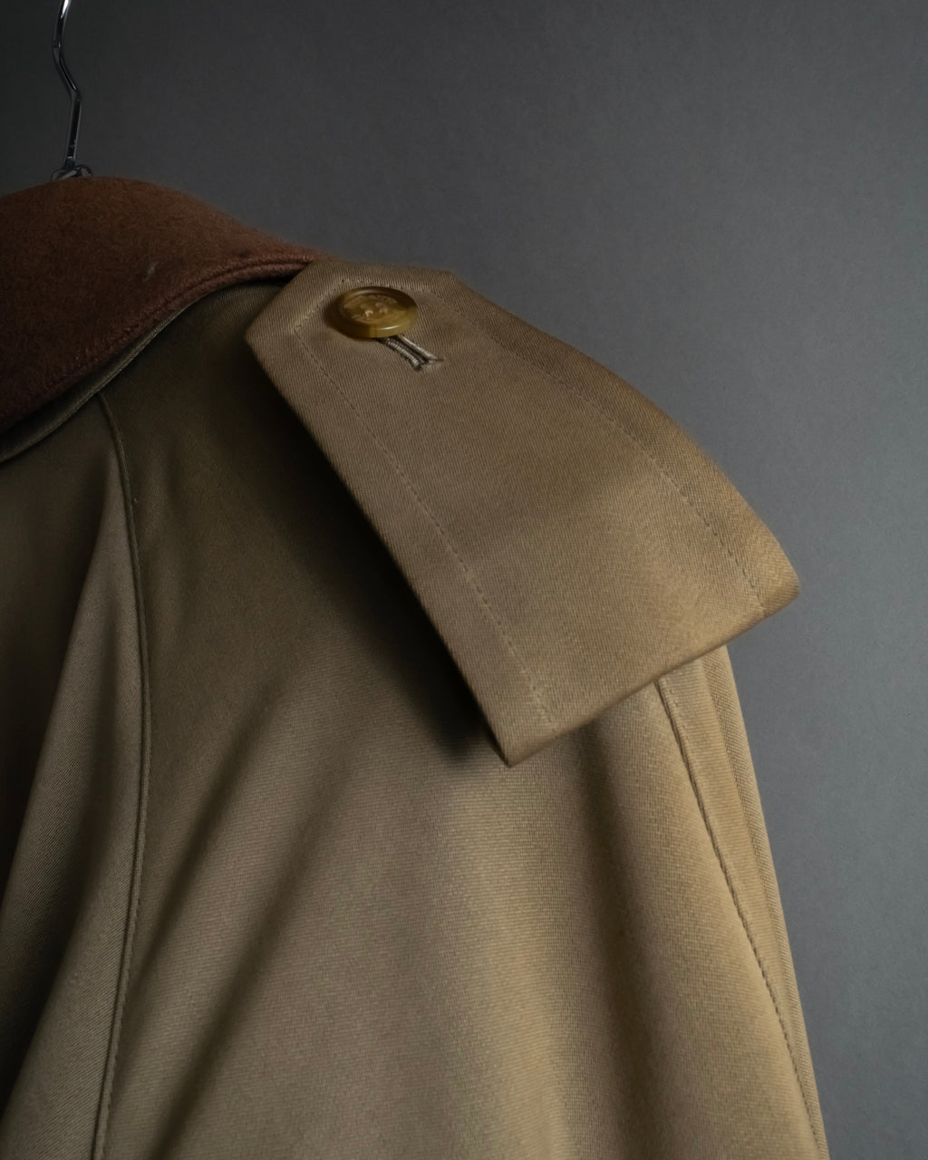 -SPECIAL- "Burberrys" 90's Collar switching two-tone trench coat