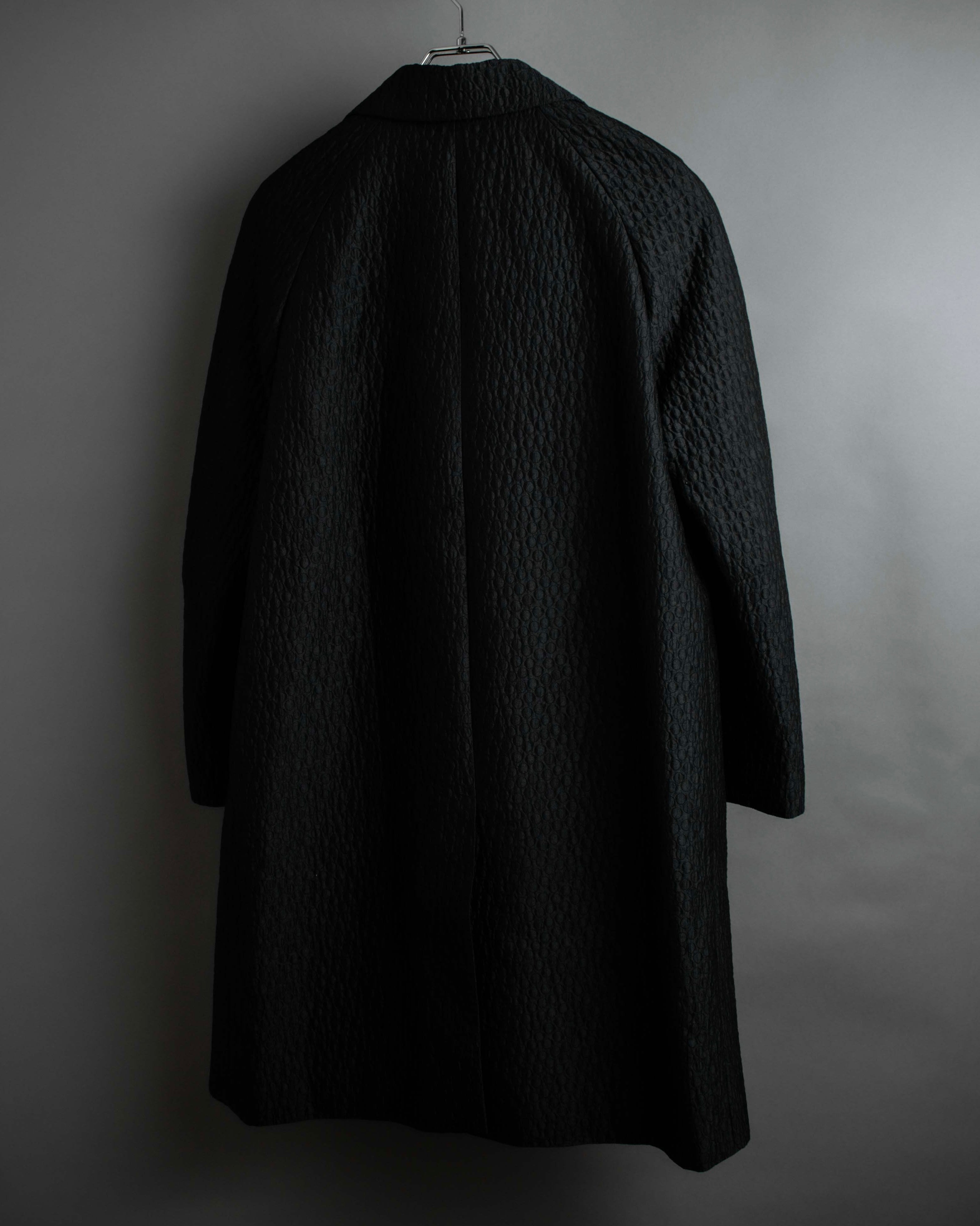 "DRIES VAN NOTTEN" Relief  jaguard uneven design chester coat