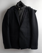 "Juun.J" Zip-up blouson docking design jacket