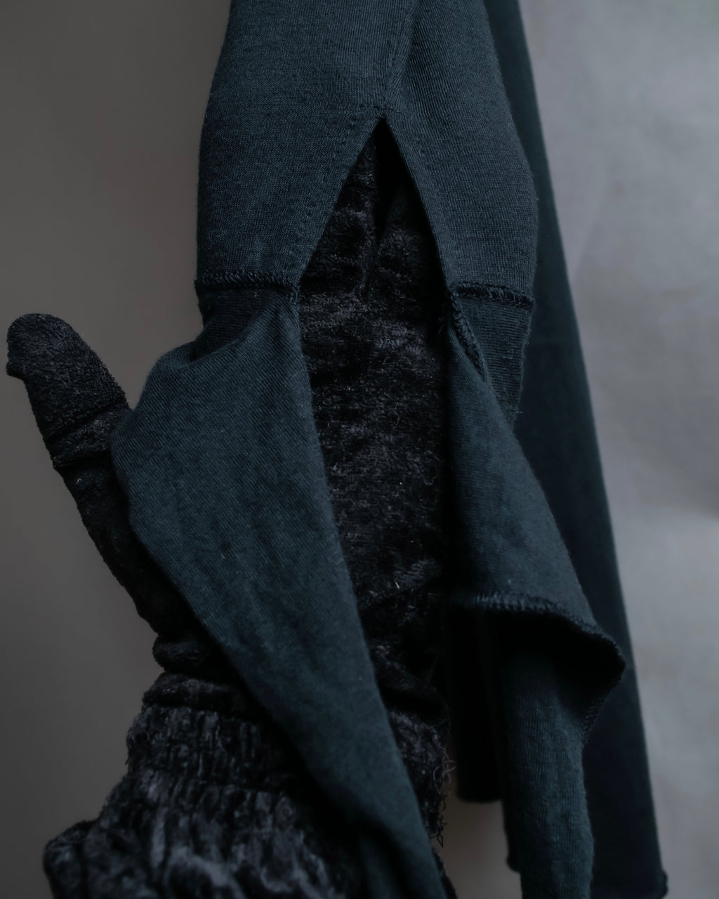 "JUNIOR GAULTIER" Sheer layered tie detail dress