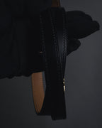 "HERMES" Chaine d'Ancre motif buckle leather belt