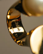 “Chloé” 2015-2016 darcey pearl fork ring