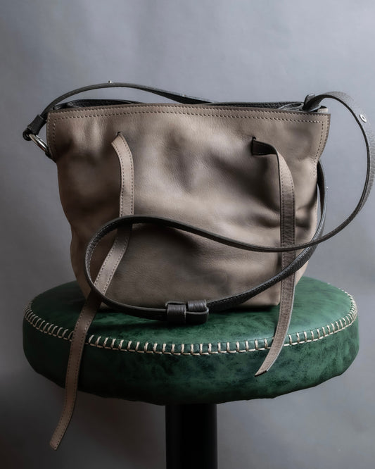 "MAISON MARGIELA" Horizontal design calf leather shoulder bag