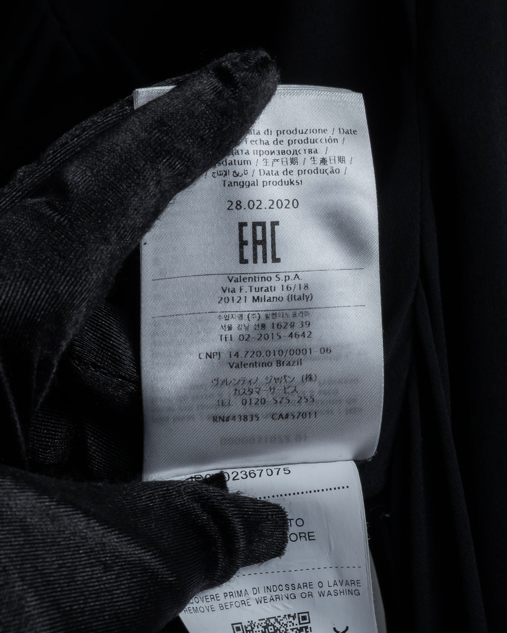 "VALENTINO" 2020-21 Gathered design bow tie skipper silk pullover