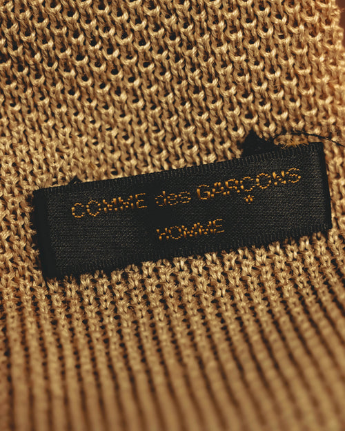 “COMME des GARÇONS HOMME”
80’s-90’s open-knit square-end necktie