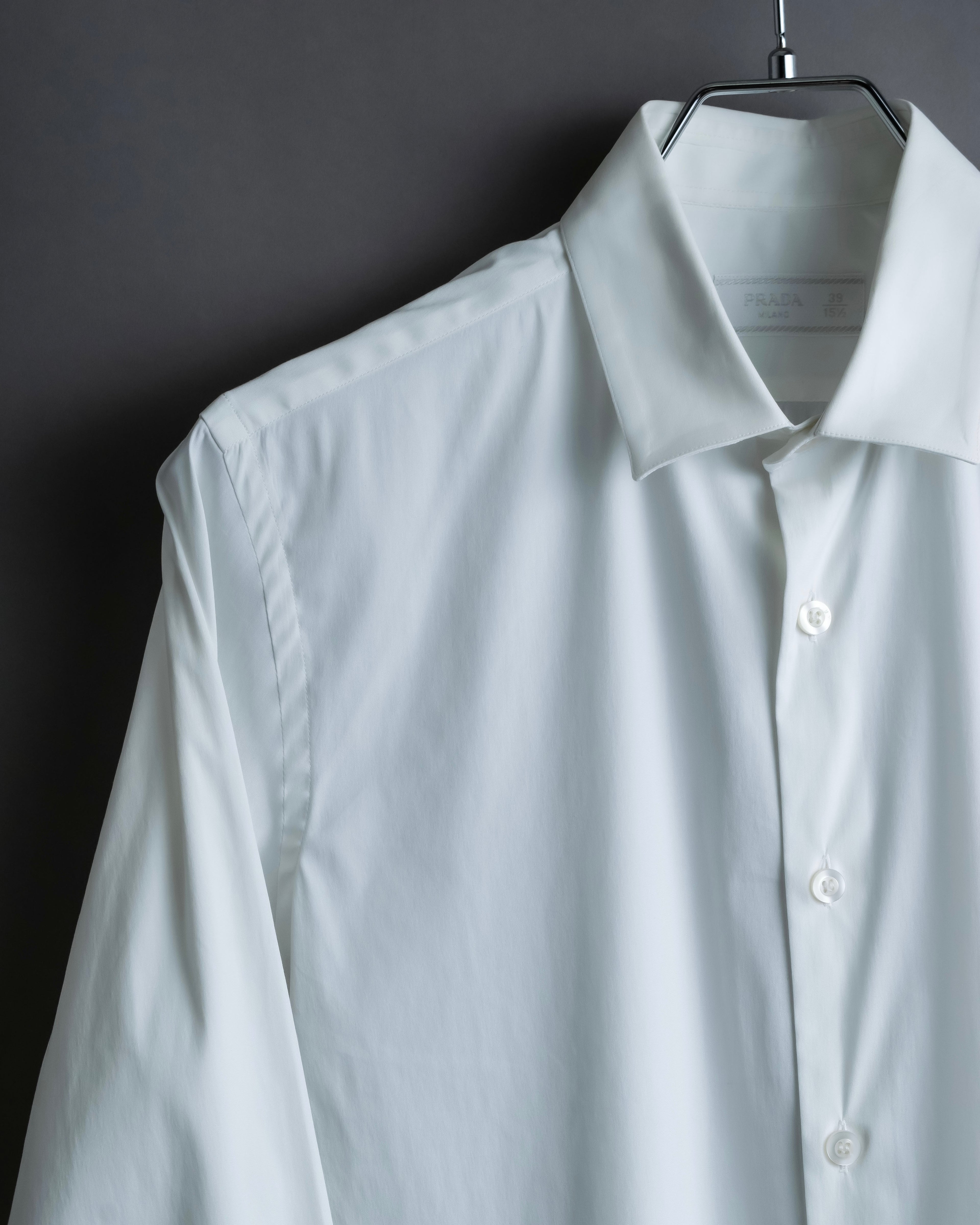 “PRADA” Short pointed collar dress shirt