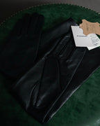 “GIVENCHY” 2010’s 4G embossed long leather gloves