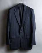 "LOUIS VUITTON" 2 button relaxed tailored jacket & no tuck tapered slacks set up