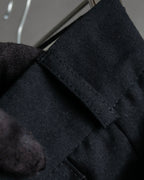 "Vintage high-waisted wide tapered slacks"