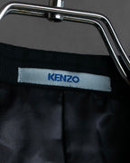 "KENZO" Classic detail black tailored jacket