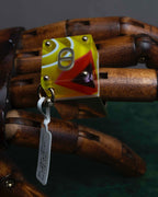 "Dior" Resin abstract pattern top gold ring