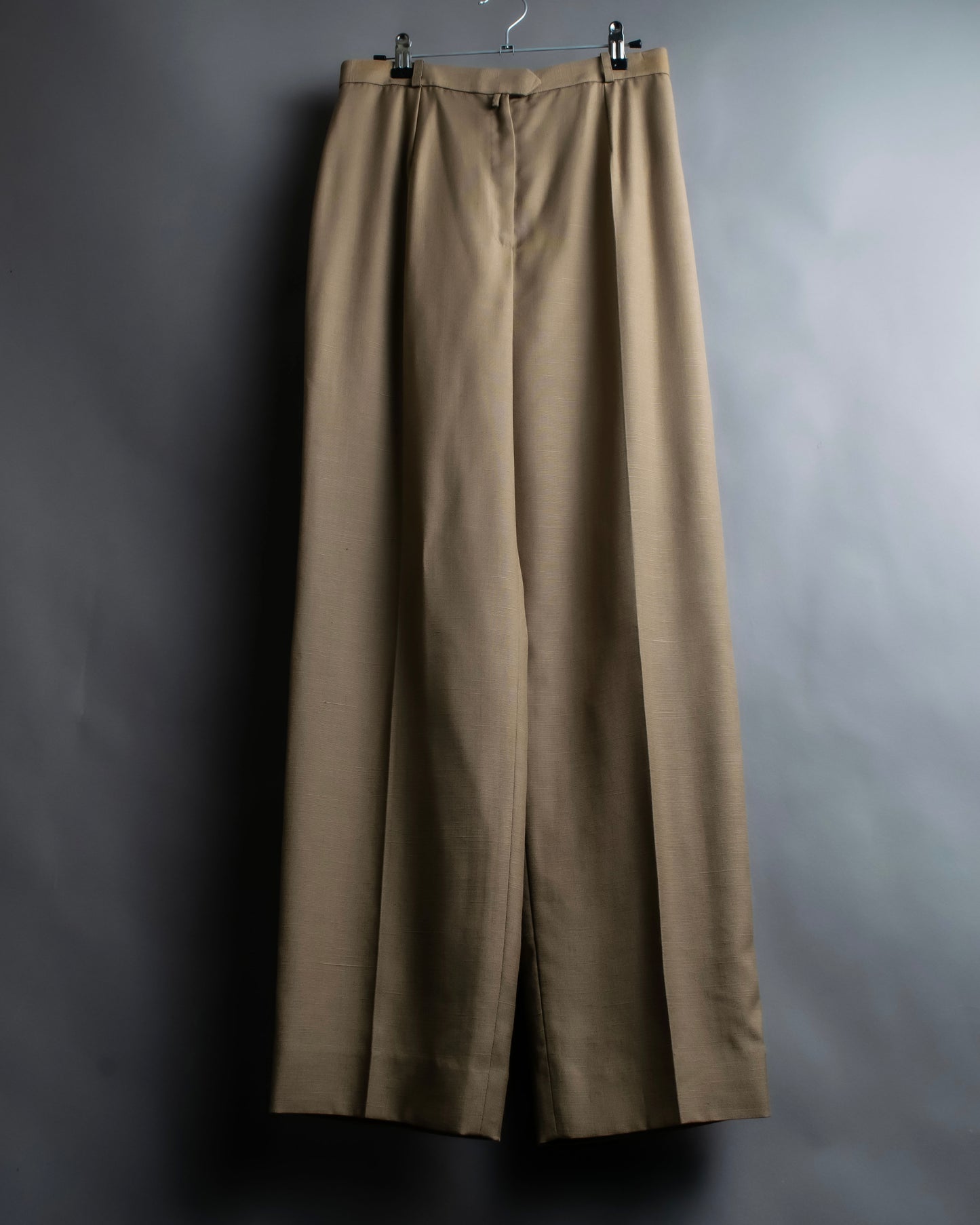 "Christian Dior" Center press wide tapered slacks