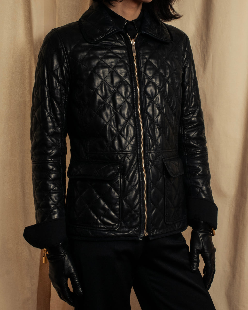 -SPECIAL- "LOEWE" 2009-2013's Quilted design reversible lambskin jacket