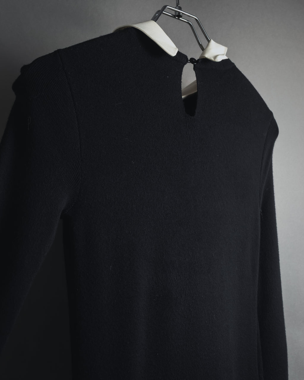 "RED VALENTINO" Lace bib knit tunic dress