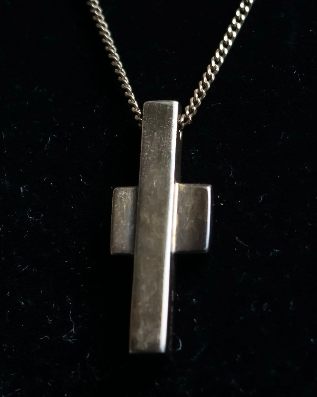 "GUCCI" Cross motif silver 925 necklace