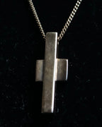 "GUCCI" Cross motif silver 925 necklace