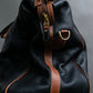 "BALENCIAGA" Leather piping one handle boston bag