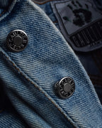 "JEAN PAUL GAULTIER JEANS" Beautiful fade button fly straight denim