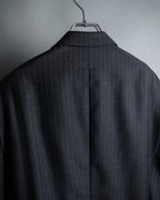 "ARMANI COLLEZIONI" Deep charcoal pinstripe set up