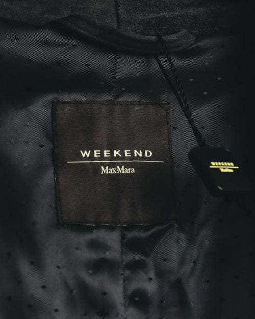 "WEEKEND Max Mara" 10's Soft suede goat leather robe coat