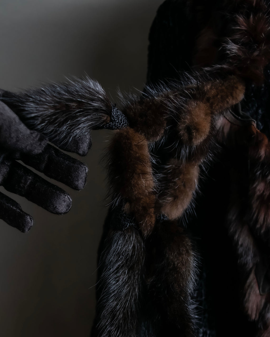 "FENDI" 1970's oversized astrakhan fur coat