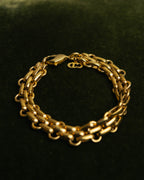 "Christian Dior" 80's-90's Gold-tone chain bracelet