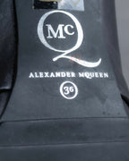 Alexandar McQueen" Studs & belt design heel boots