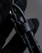 "Christian Dior" Countless eyelet design leather belt