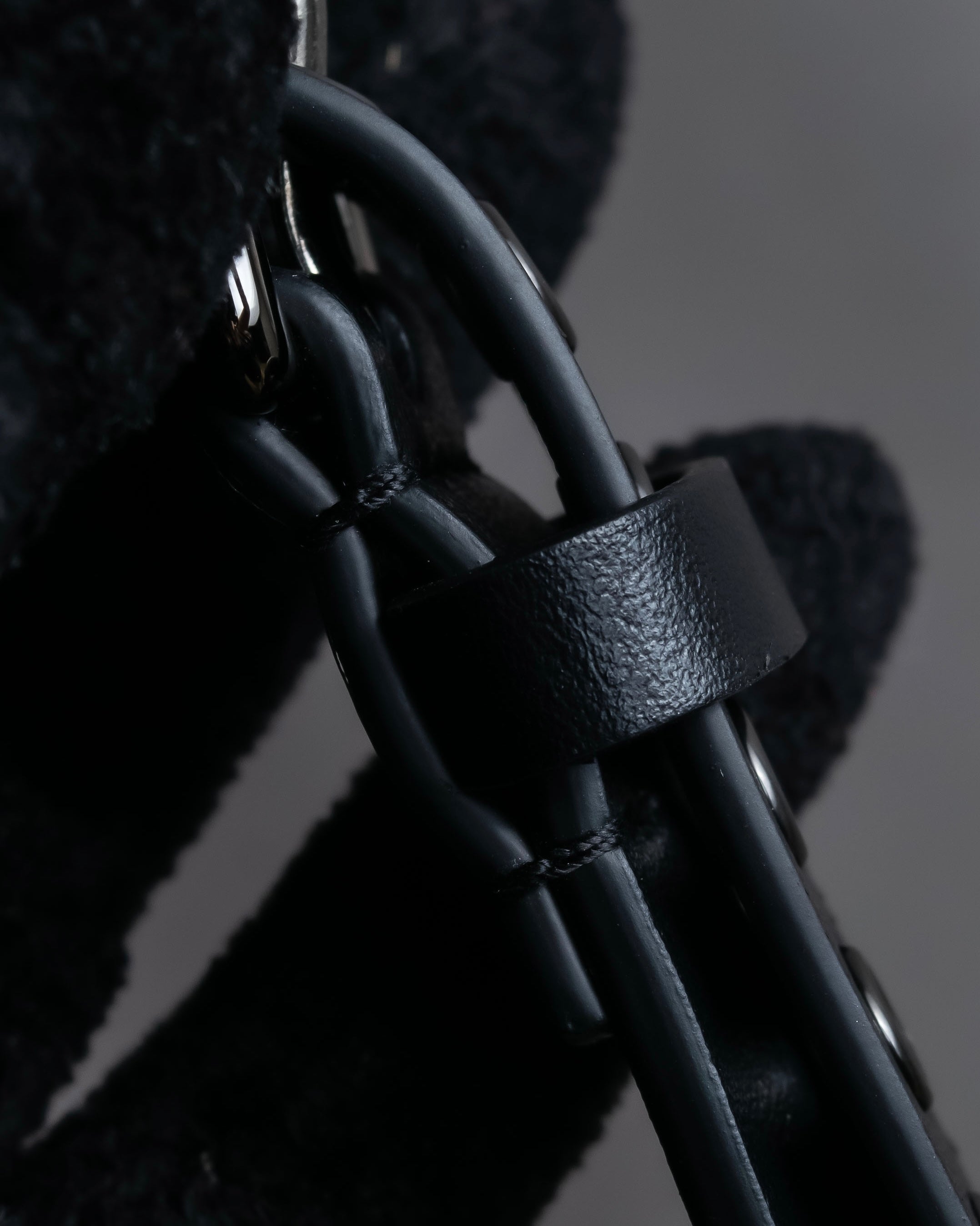 "Christian Dior" Countless eyelet design leather belt