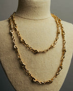 "Christian Dior" 80's-90's Gold tone chain necklace