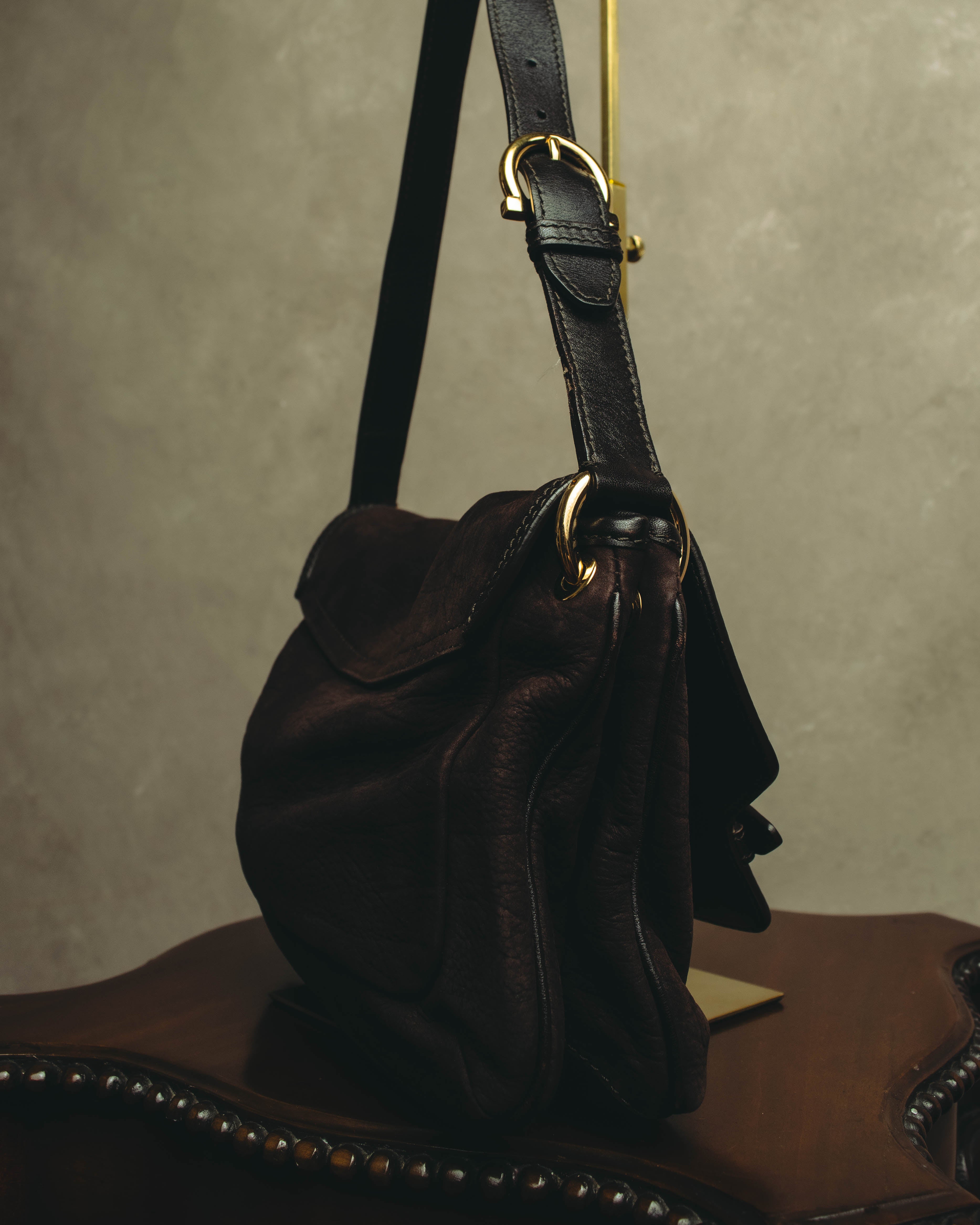 "Salvatore Ferragamo" 00's-10's Gancini leather shoulder bag