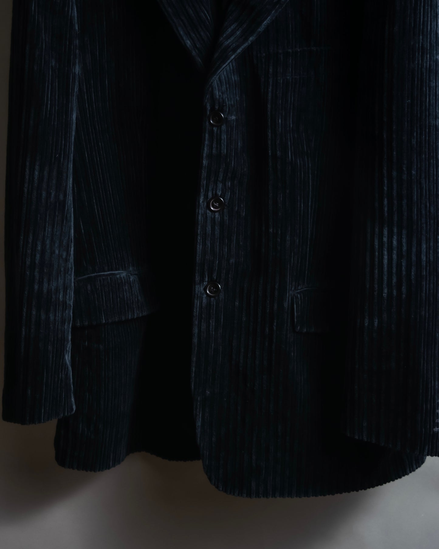 "BU CARDO" velour-like corduroy tailored jacket