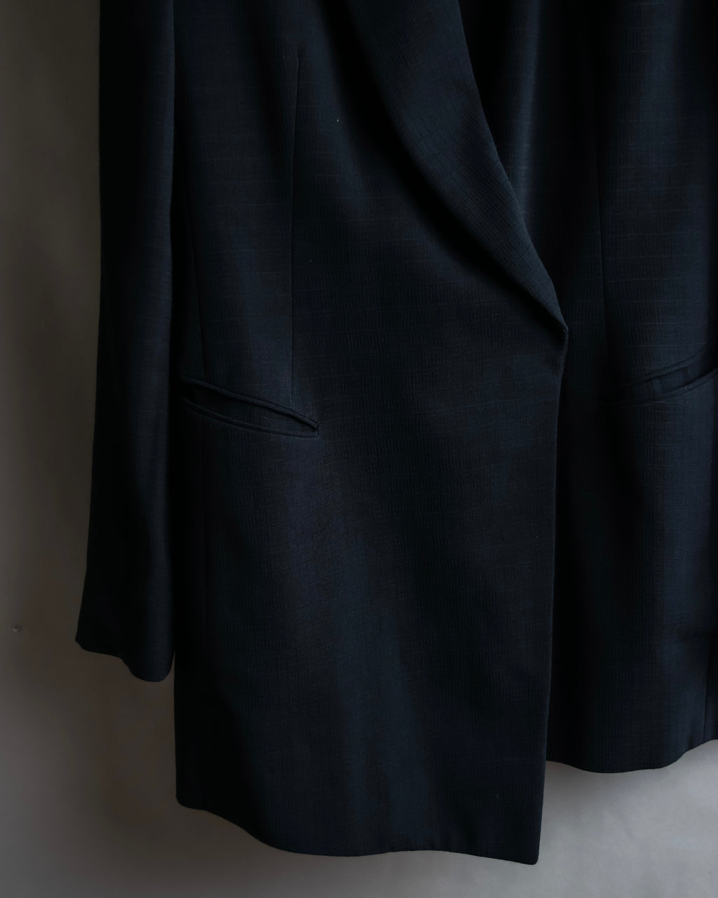 "DKNY" Asymmetrical design woven tailored jacket