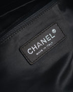 –SPECIAL–"CHANEL" 08-09’s Satin quilted bow shoulder bag