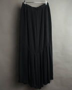 -SPECIAL- “Christian Dior” 80’s silk pleated long skirt
