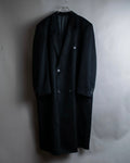 "Vintage super maxi length double-breasted oversized chester coat"